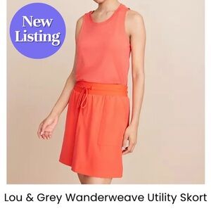 🆕 Lou & Grey Wanderweave Utility Skort. Size Small. New with Tags.